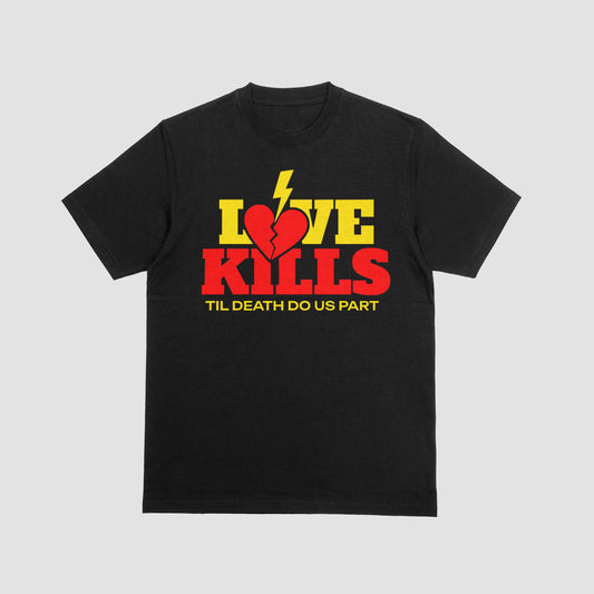 LOVE KILLS BRAND TYPOGRAPHY TEE